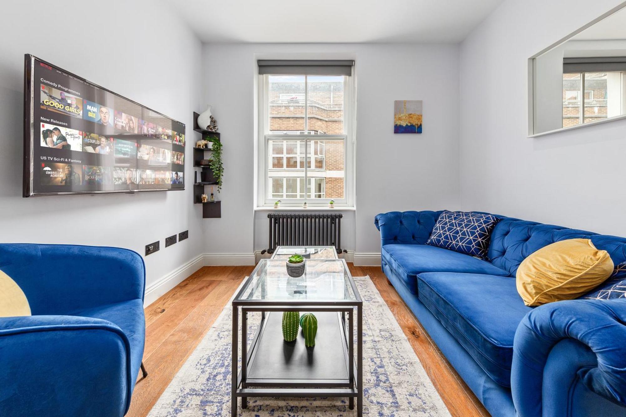 Stylish 2 Bedroom Apartment In Westminster Sleeps 5 With Ac Лондон Екстериор снимка